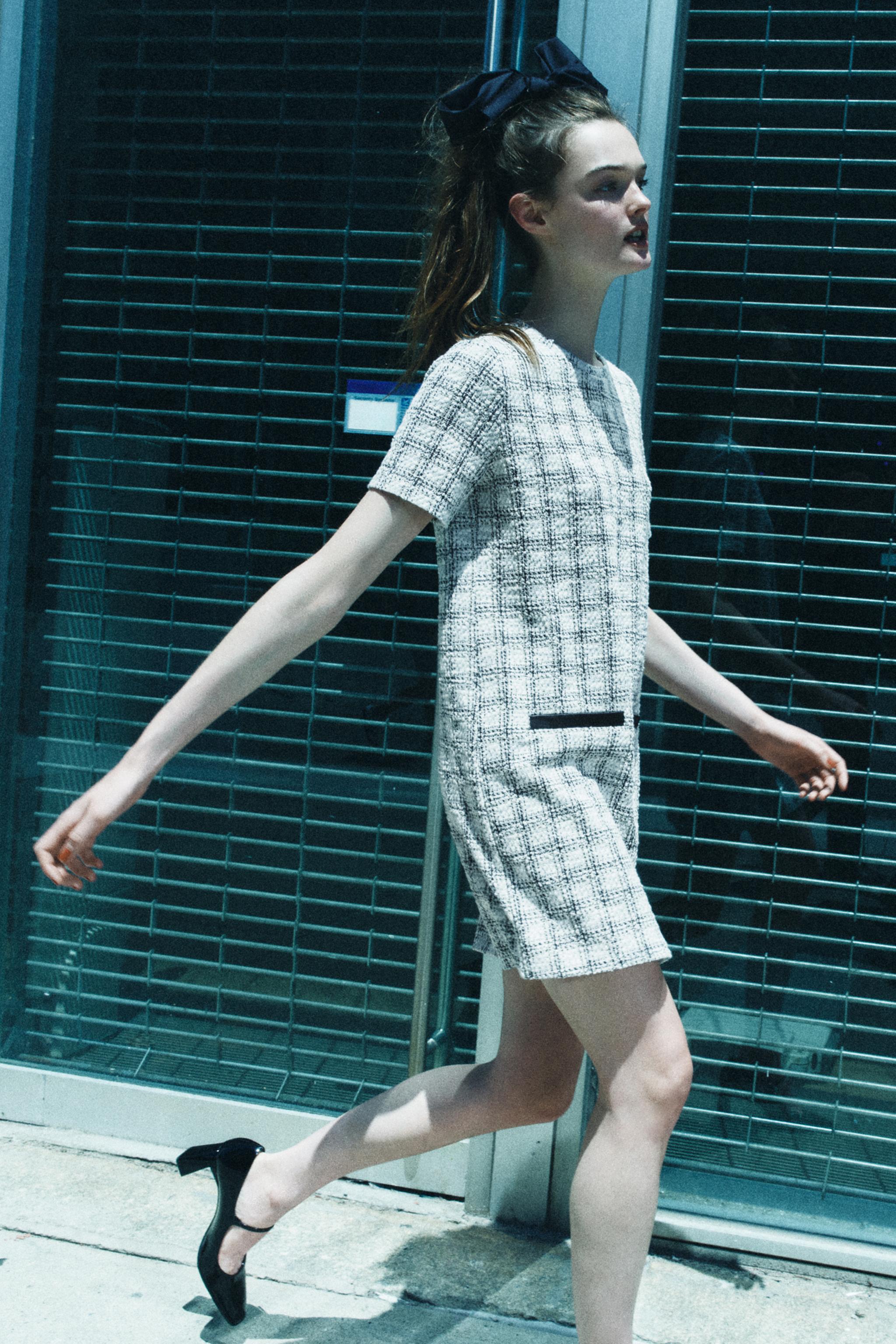 Textured dress zara hotsell