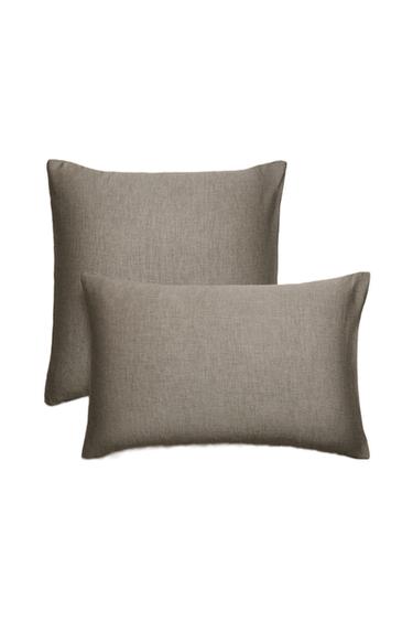 Zara CHAMBRAY PILLOWCASE - Gray