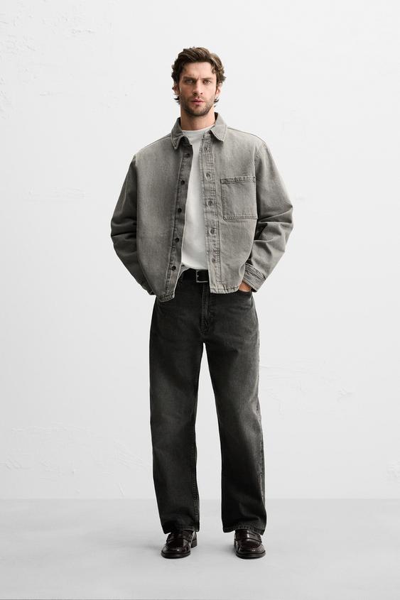 Ropa Zara Navidad Hombre Sobrecamisa Hombre Sobre Camisa Denim/Campera  Denim Hombre Marca