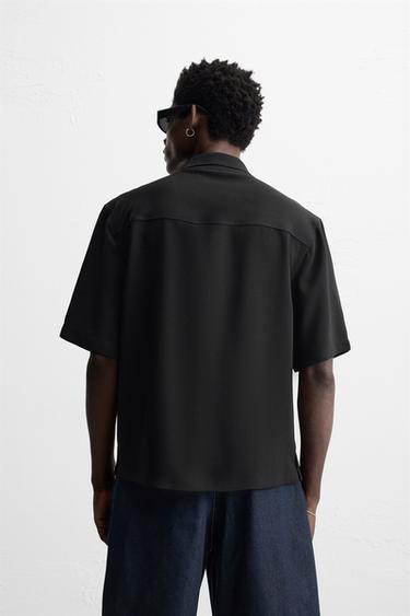 POLO FLUIDE - Noir de Zara - Image 2