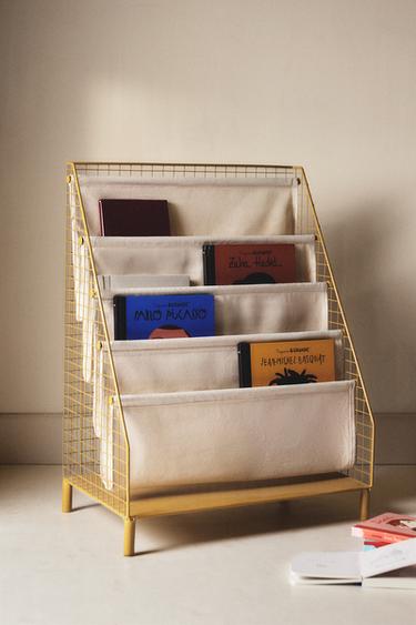 Zaras BOKSTÄLL I METALL FÖR BARN - Senapsgul