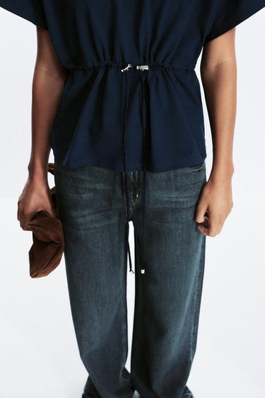 HEAVY COTTON T-SHIRT - Blue by Zara