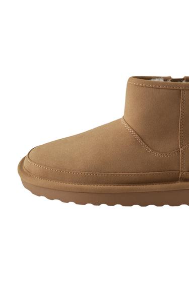 LOW-CUT ANKLE BOOTS - Brown by Zara