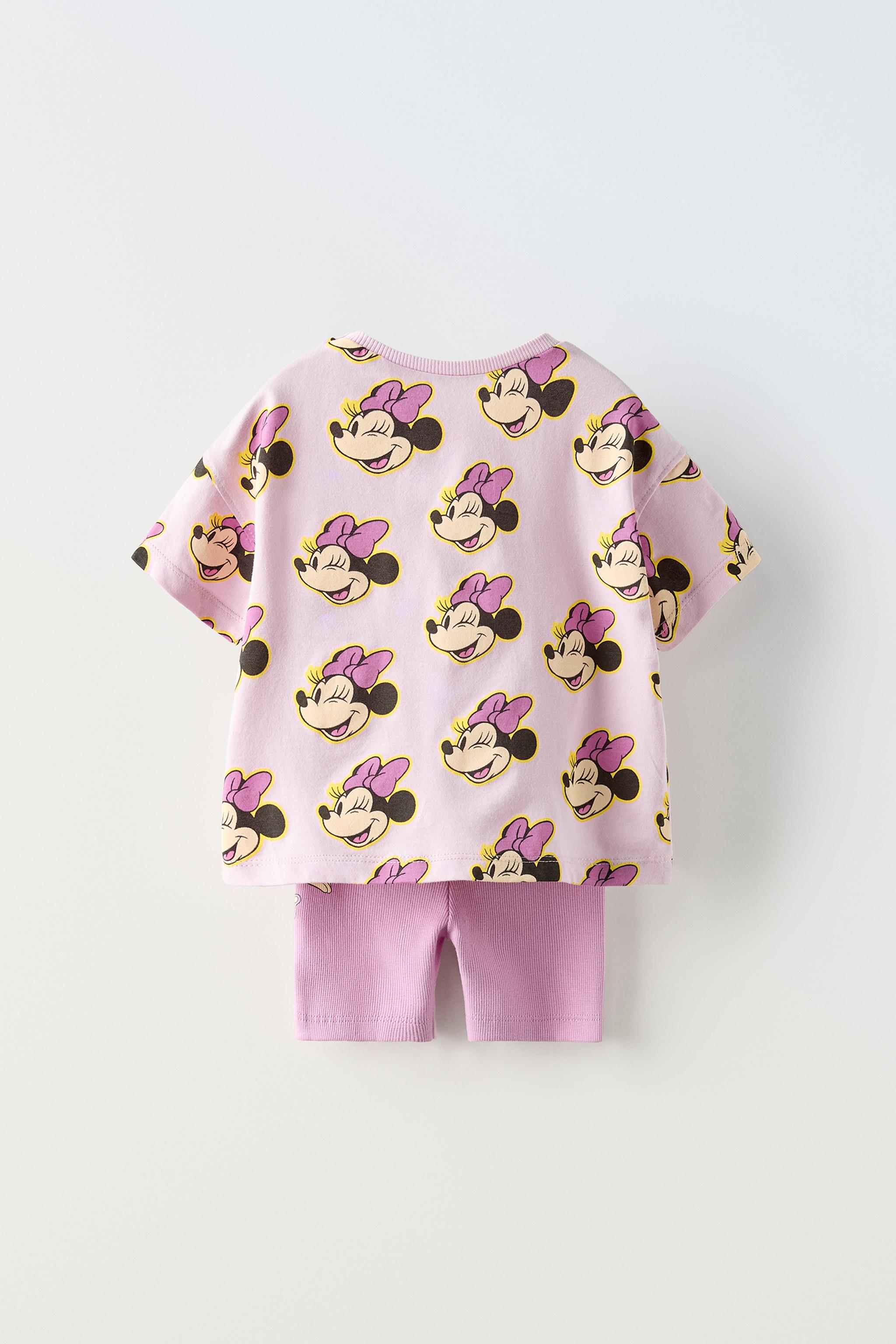 MINNIE MOUSE DISNEY T SHIRT AND CYCLING LEGGINGS SET