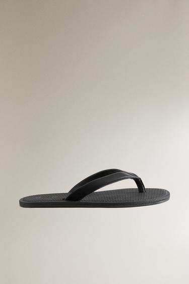 LEREN TEENSANDALEN MET BANDJES - Zwart van Zara