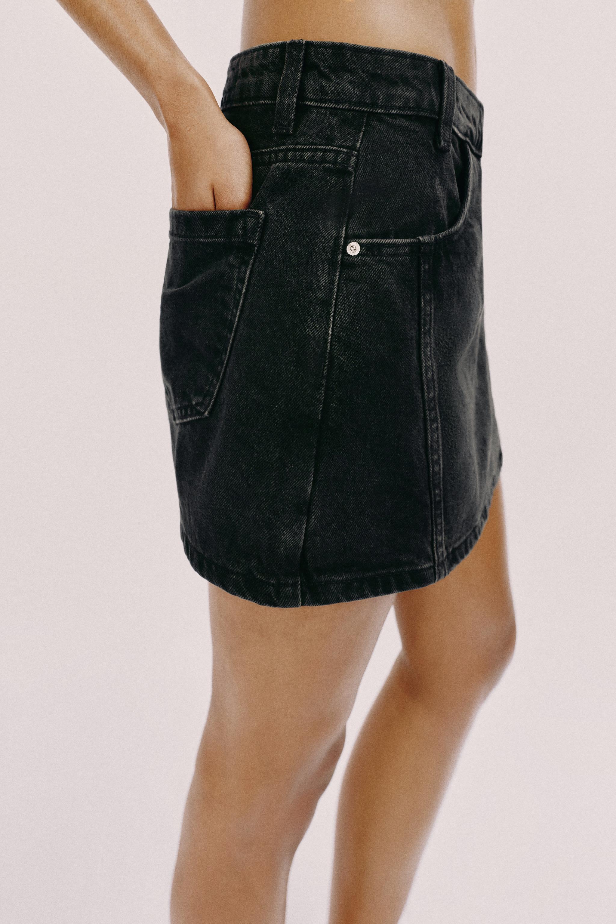 Женские юбки Zara Z1975 WRAP DENIM SKORT — фото 3