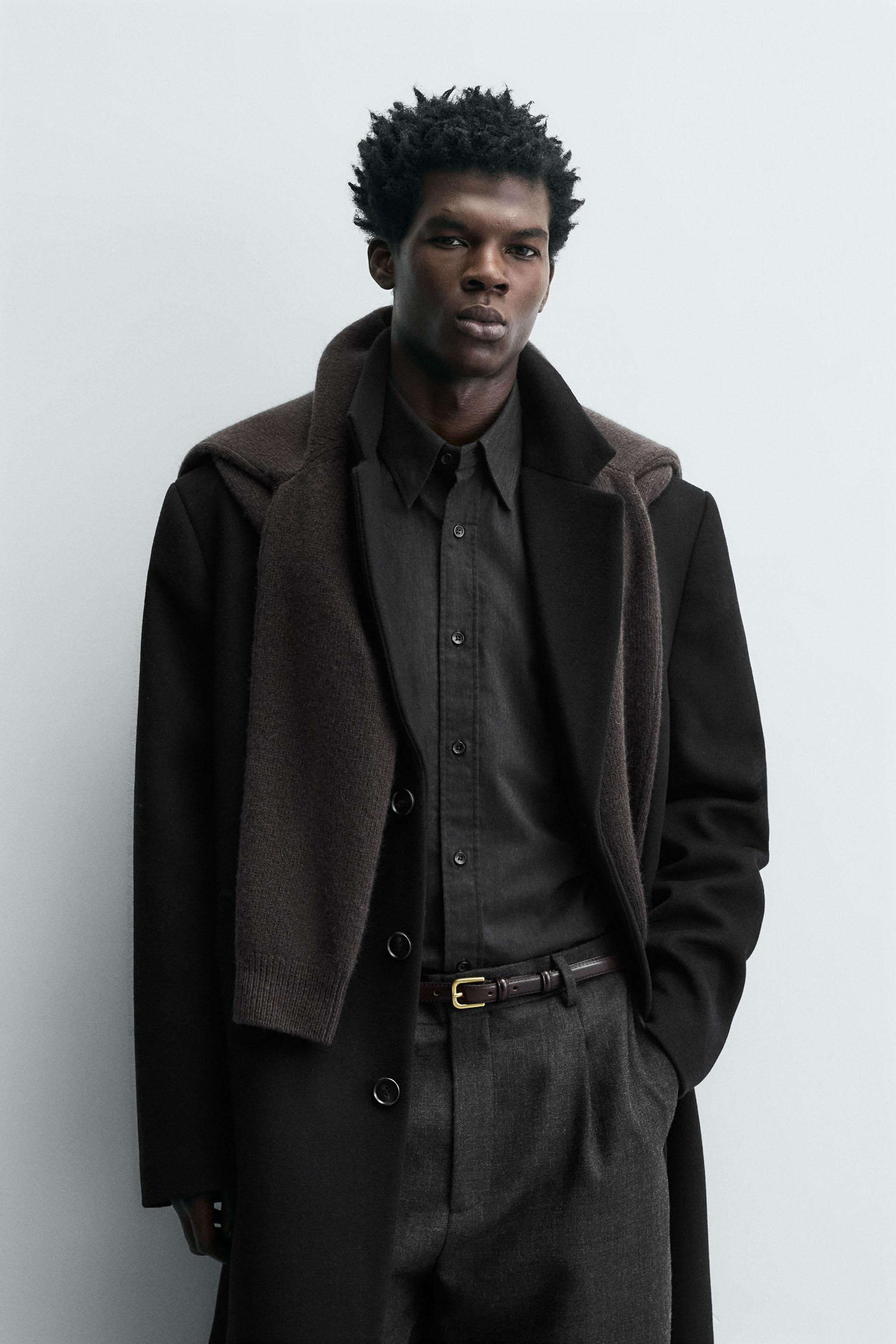 ZARA メンズ 2023AW ロングミックスコート リミテッドエディション ZARA メンズ 2023AW ロングミックスコート リミテッドエディション