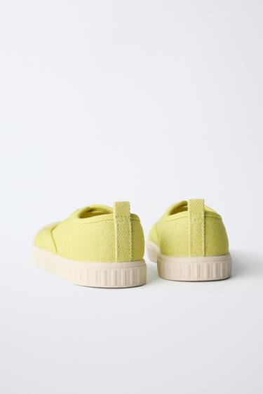 TENNIS EN TOILE - Jaune de Zara - Image 4