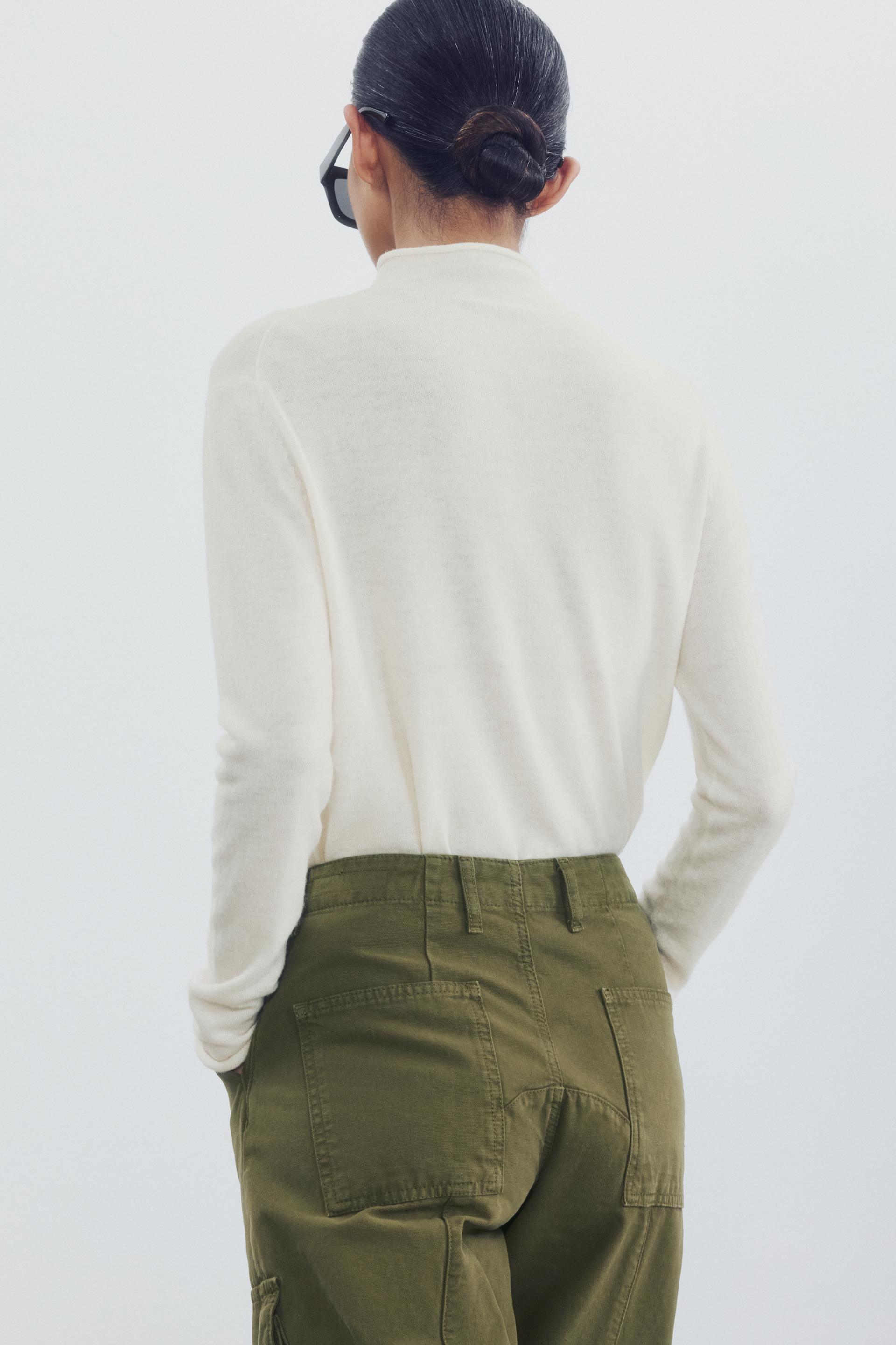 EXTRA-SOFT 100% WOOL MOCK NECK SWEATER thumbnail 5