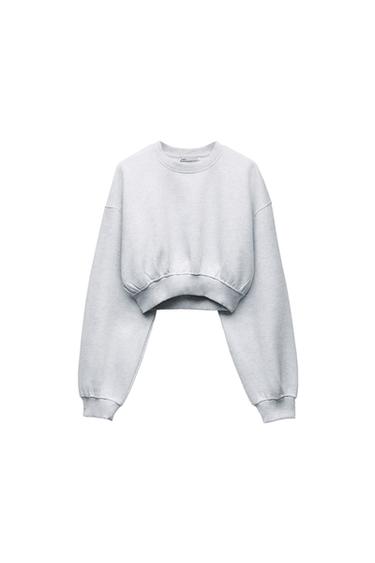 BASIC CROPPED SWEATSHIRT