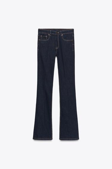 ZW COLLECTION BOOTCUT MID-WAIST JEANS - Blue by Zara