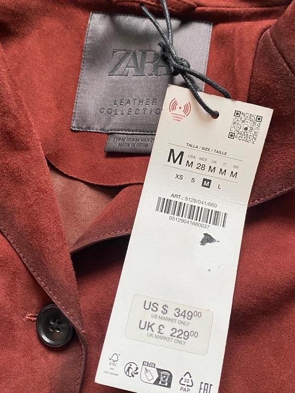 100% SUEDE LEATHER JACKET ZW COLLECTION LIMITED EDITION - Image 2
