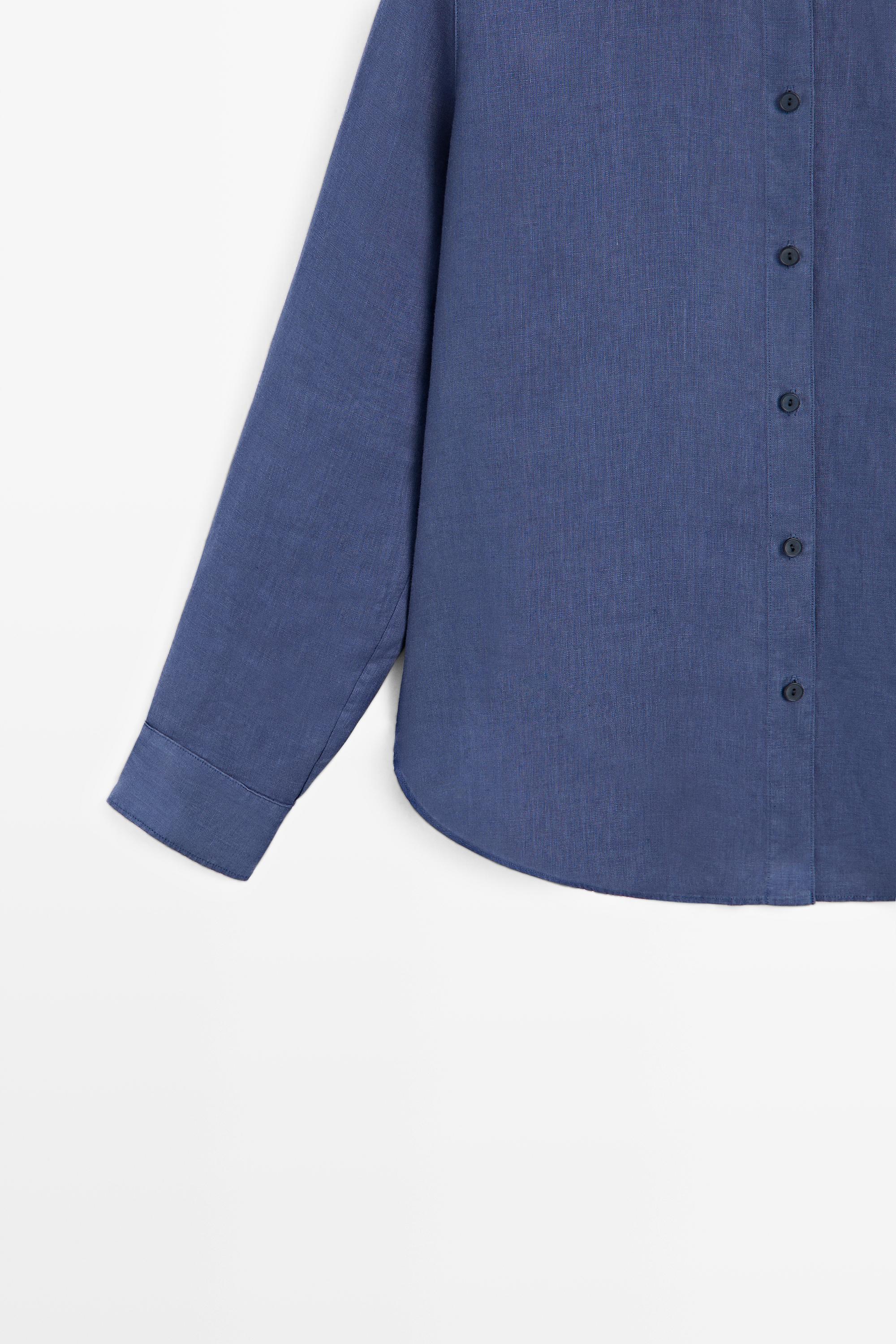Flowing 100% linen shirt
