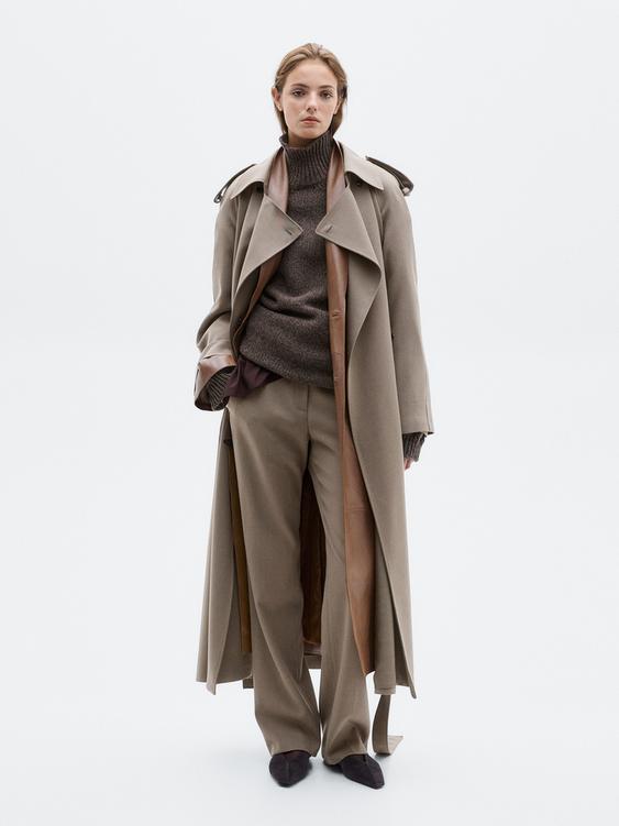 Knit high neck melange sweater - LIMITED