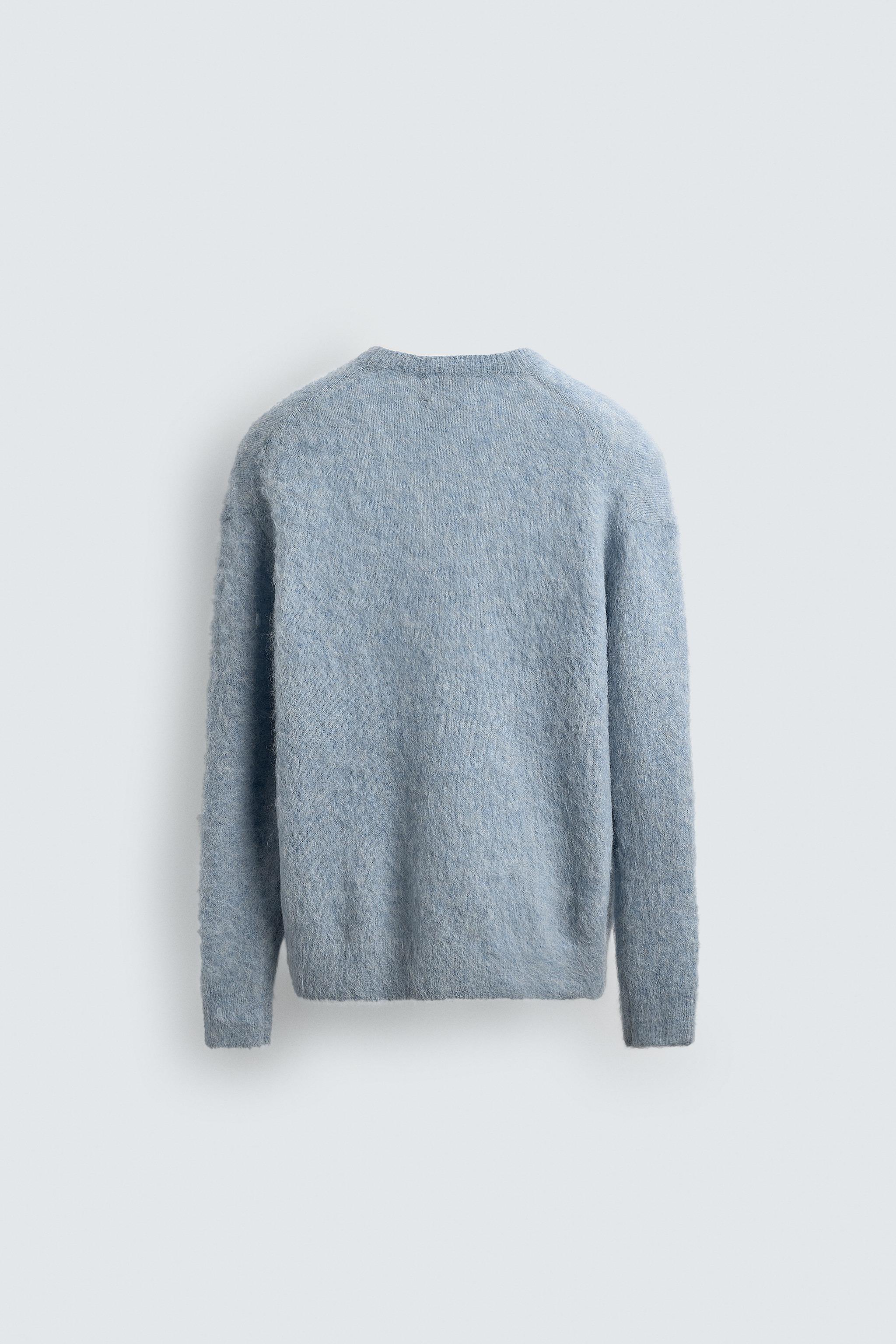 アルパカ繊維混セーター - 空色 | ZARA Japan / 日本