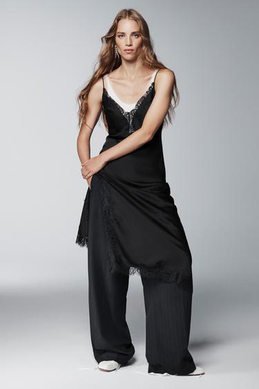 PANTALON À PINCES RAYURES TENNIS ZW COLLECTION - rayures de Zara