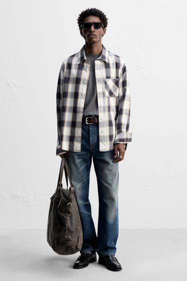 CRACKLED LEATHER TRAVEL BAG - Black by Zara