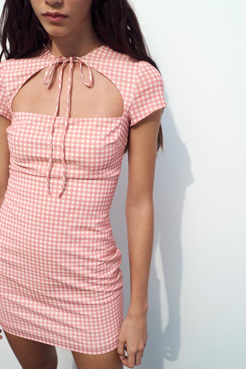 Zara Zebra Dress – Pink Plastic