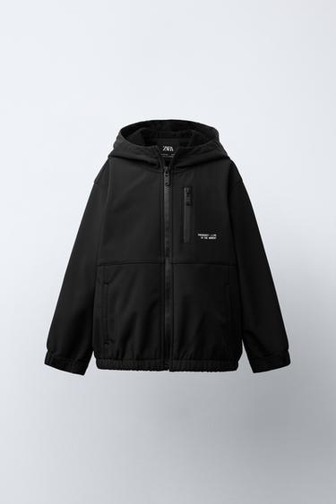 LINED HOODED JACKET - Black by Zara