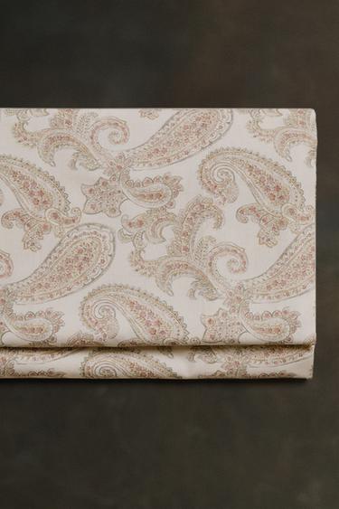 DRAP DE DESSUS IMPRIMÉ PAISLEY - Écru de Zara - Image 5