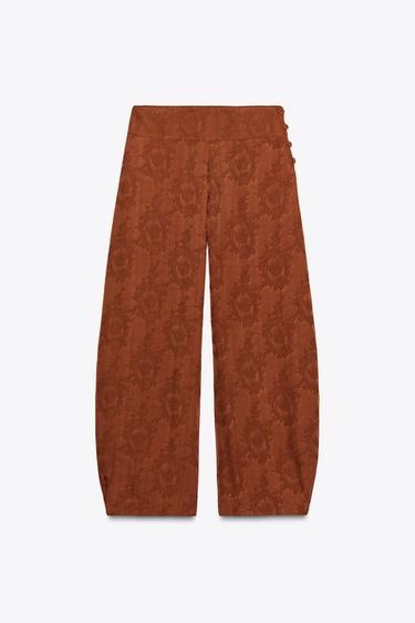 ΠΑΝΤΕΛΟΝΙ ΖΑΚΑΡ ZW COLLECTION - Πορτοκαλί παστέλ του Zara
