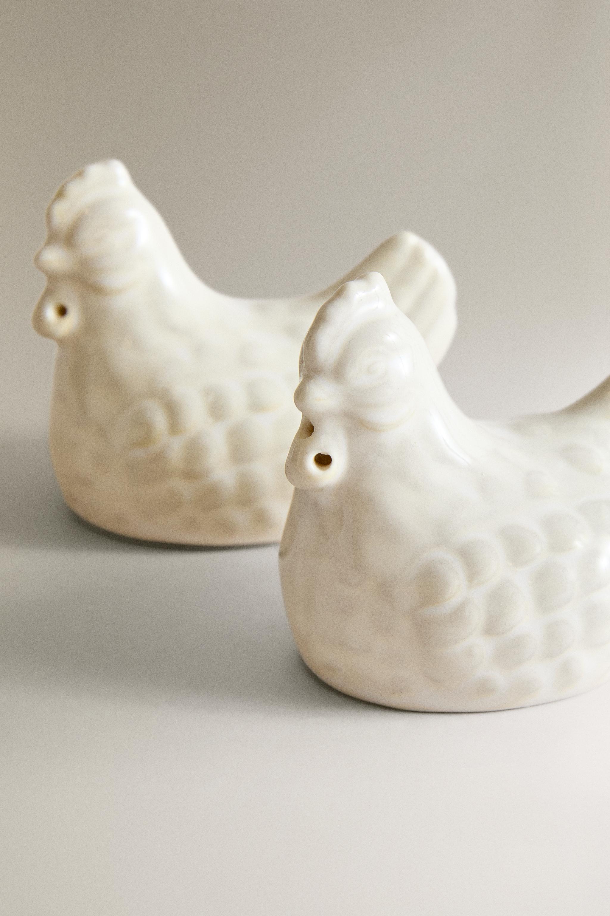 ENSEMBLE SALIÈRE ET POIVRIÈRE POULE