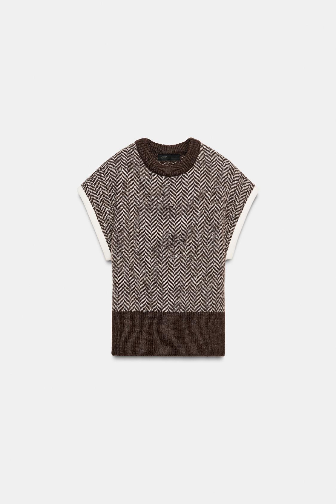 HERRINGBONE KNIT TANK TOP