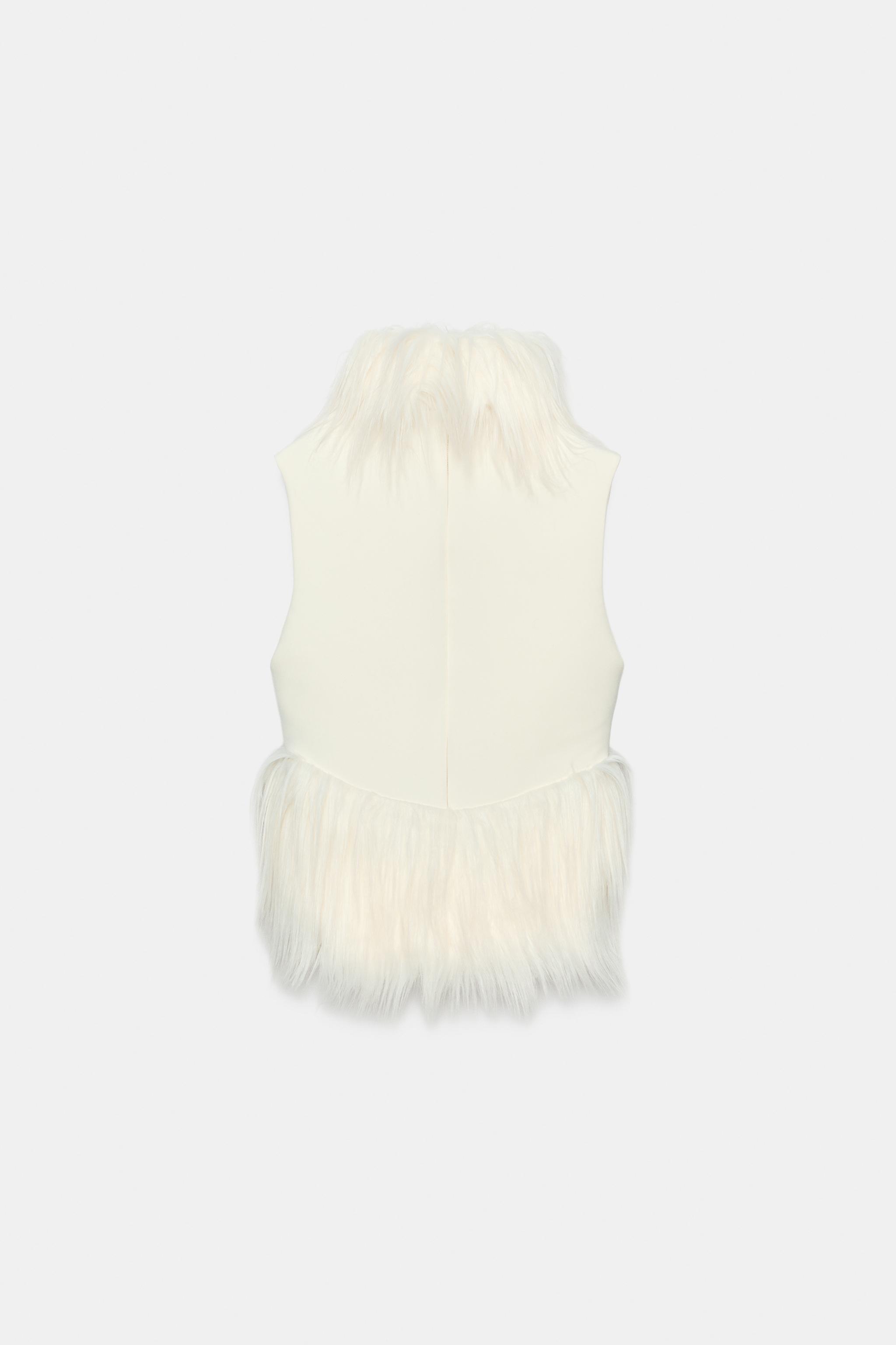 CATS FAUX FUR EFFECT TOP