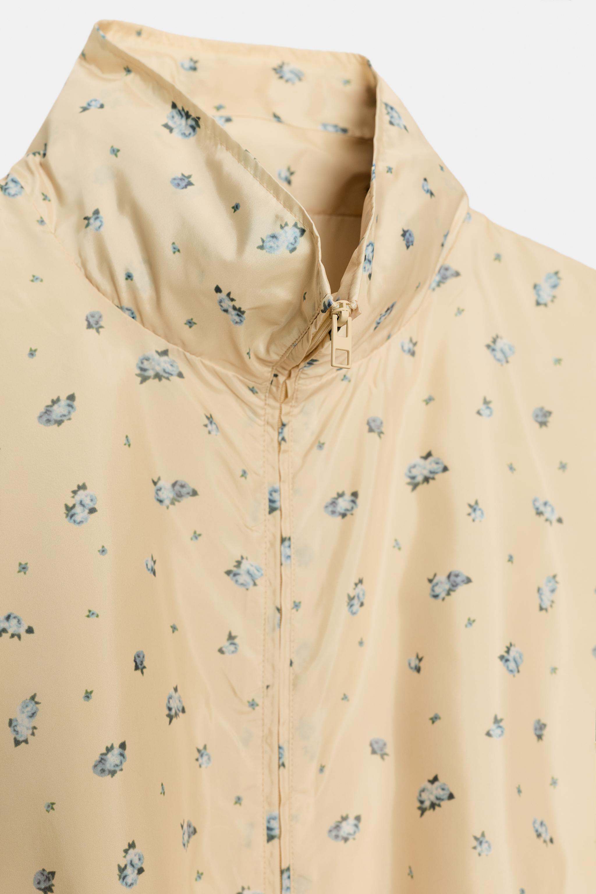 フラワープリントジャケット - パステルイエロー | ZARA Japan / 日本