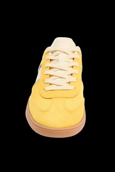 COLOURED SPORTS TRAINERS - Yellow by Zara