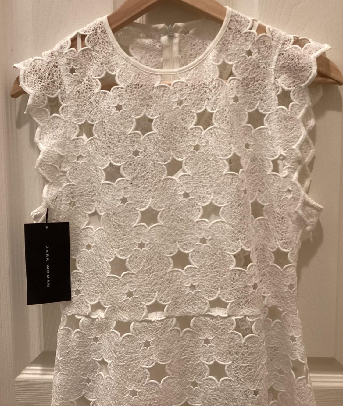 LACE MINI WHITE DRESS - Image 4