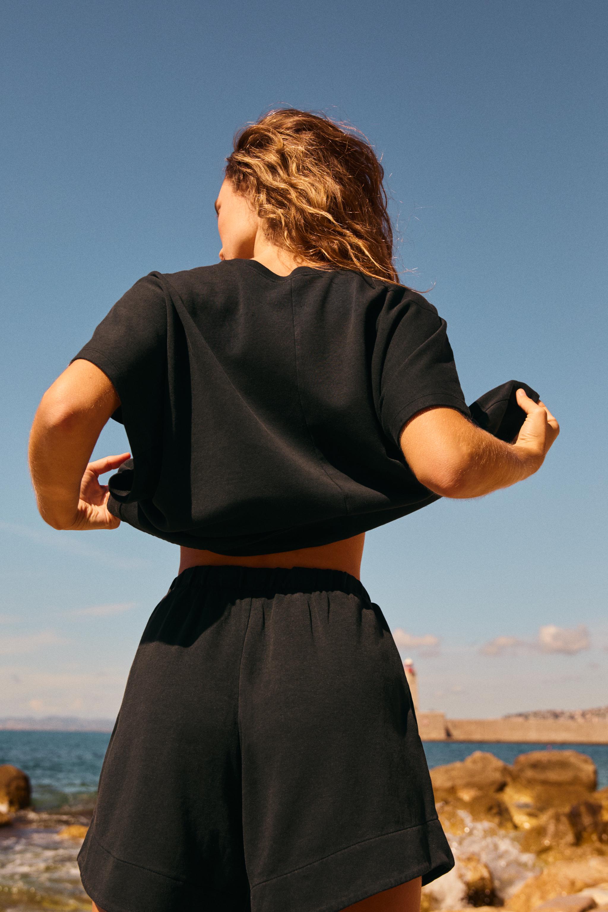 INTERLOCK SHORTS - Charcoal | ZARA United States