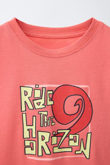 PRINTED SLEEVELESS T-SHIRT - Coral by Zara - Image 2