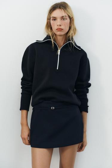 BELTED SKORT - Blue by Zara