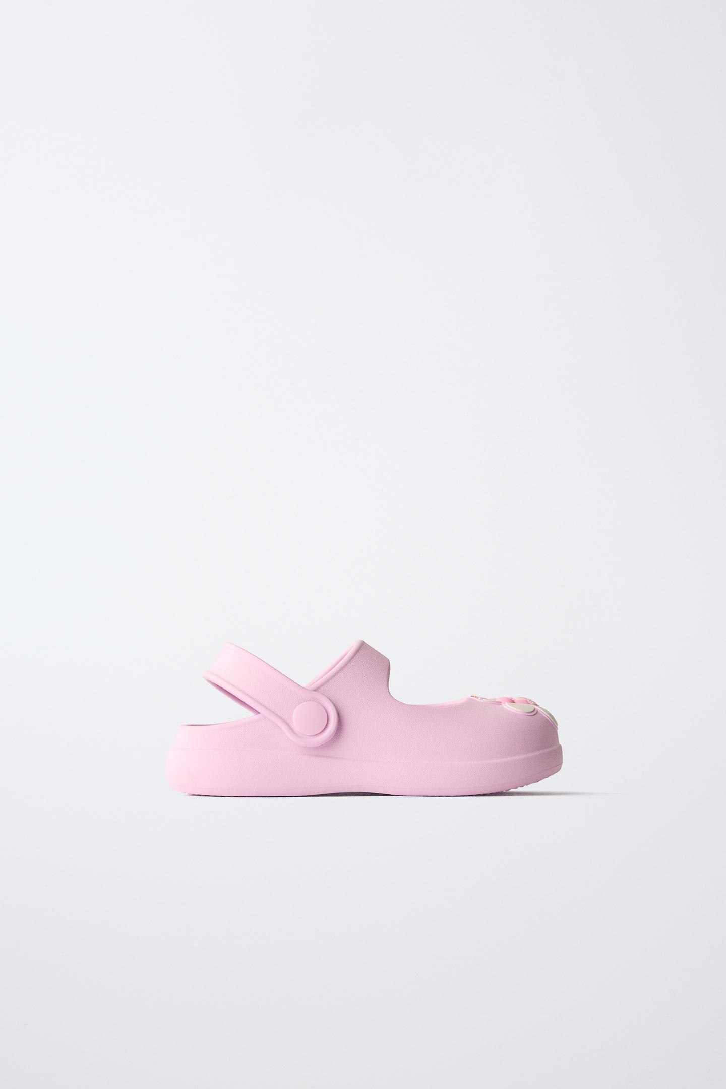 Детские сабо Zara Minnie Mouse © Disney Rubberized, цвет: Розовый