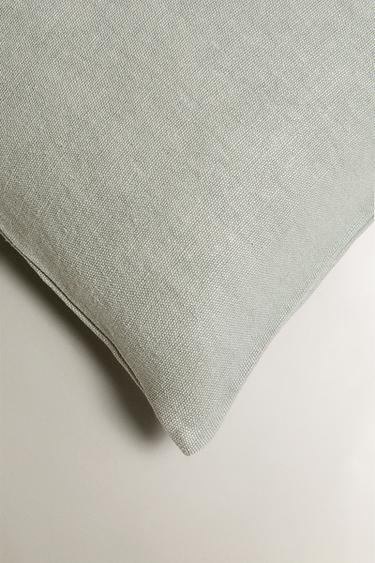 HEMP CUSHION COVER - Light blue by Zara - Image 1