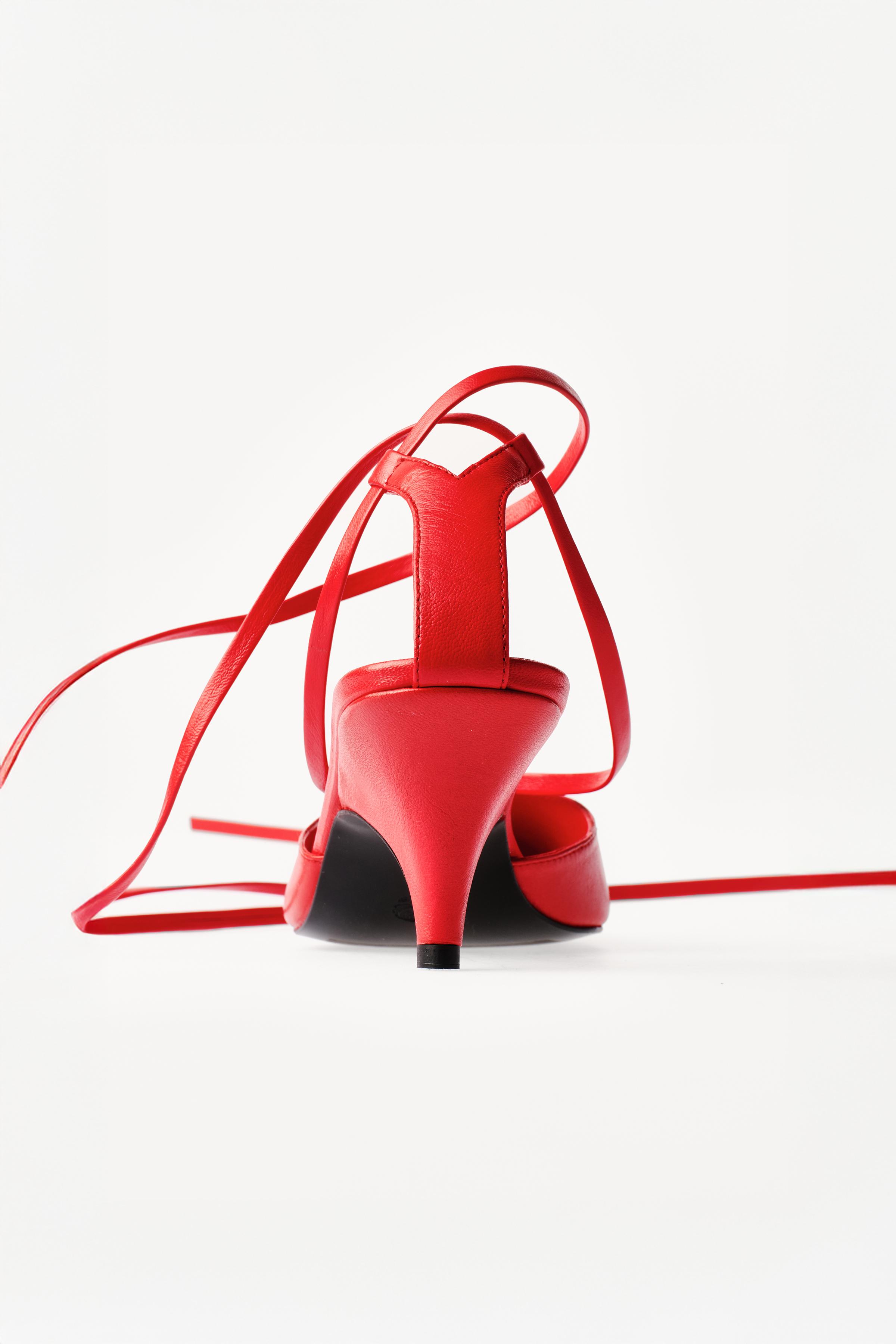 WILLY CHAVARRIA X ZARA LEATHER STRAPPY HEELS