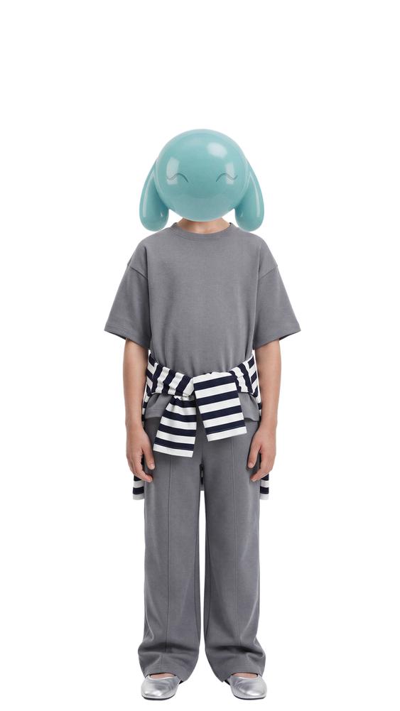 CAMISETA LISA INTERLOCK - Azul de Zara - Imagen 0