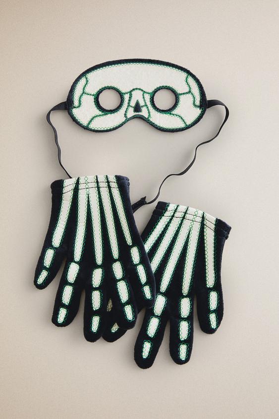 KIDS' HALLOWEEN SKELETON ACCESSORY set - Black by Zara - Image 0