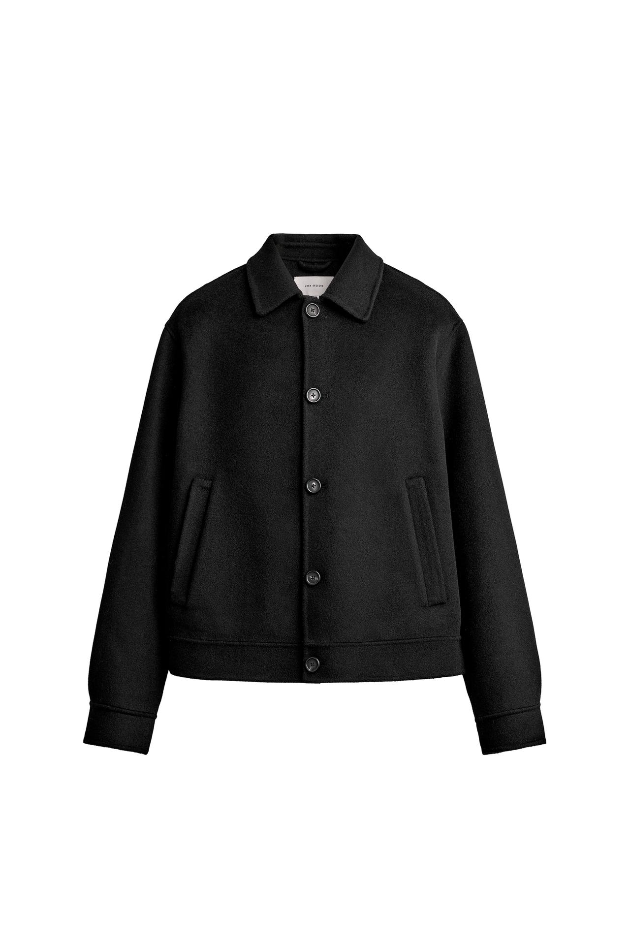 100% WOOL CROPPED FIT JACKET