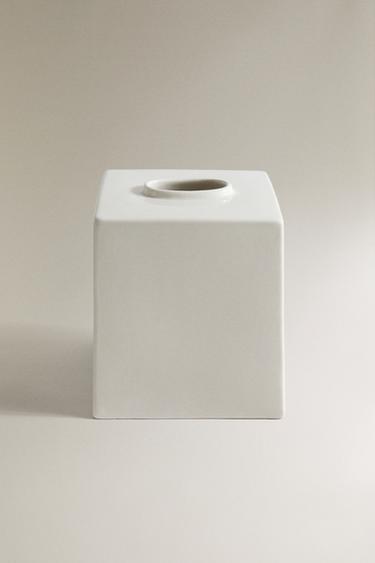 CREAM CERAMIC TISSUE BOX - Cream by Zara - Image 0