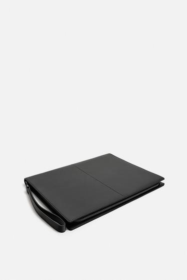 NAPPA LEATHER CLUTCH - Black by Zara - Image 1
