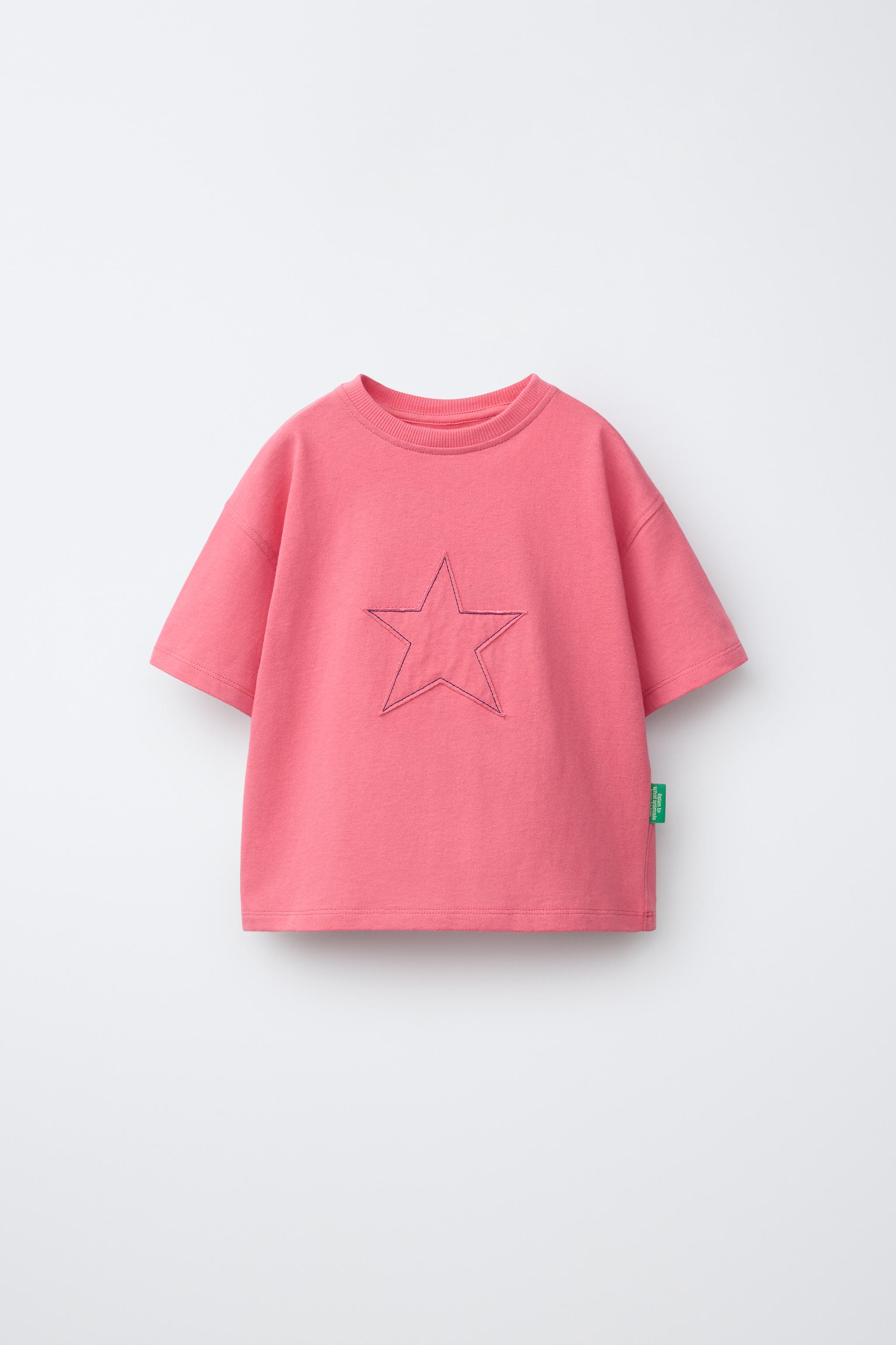 本日お値下げ！ZUMBA シャツ ウォッシュピンク スターパッチTシャツ - ウォッシュピンク | ZARA Japan / 日本