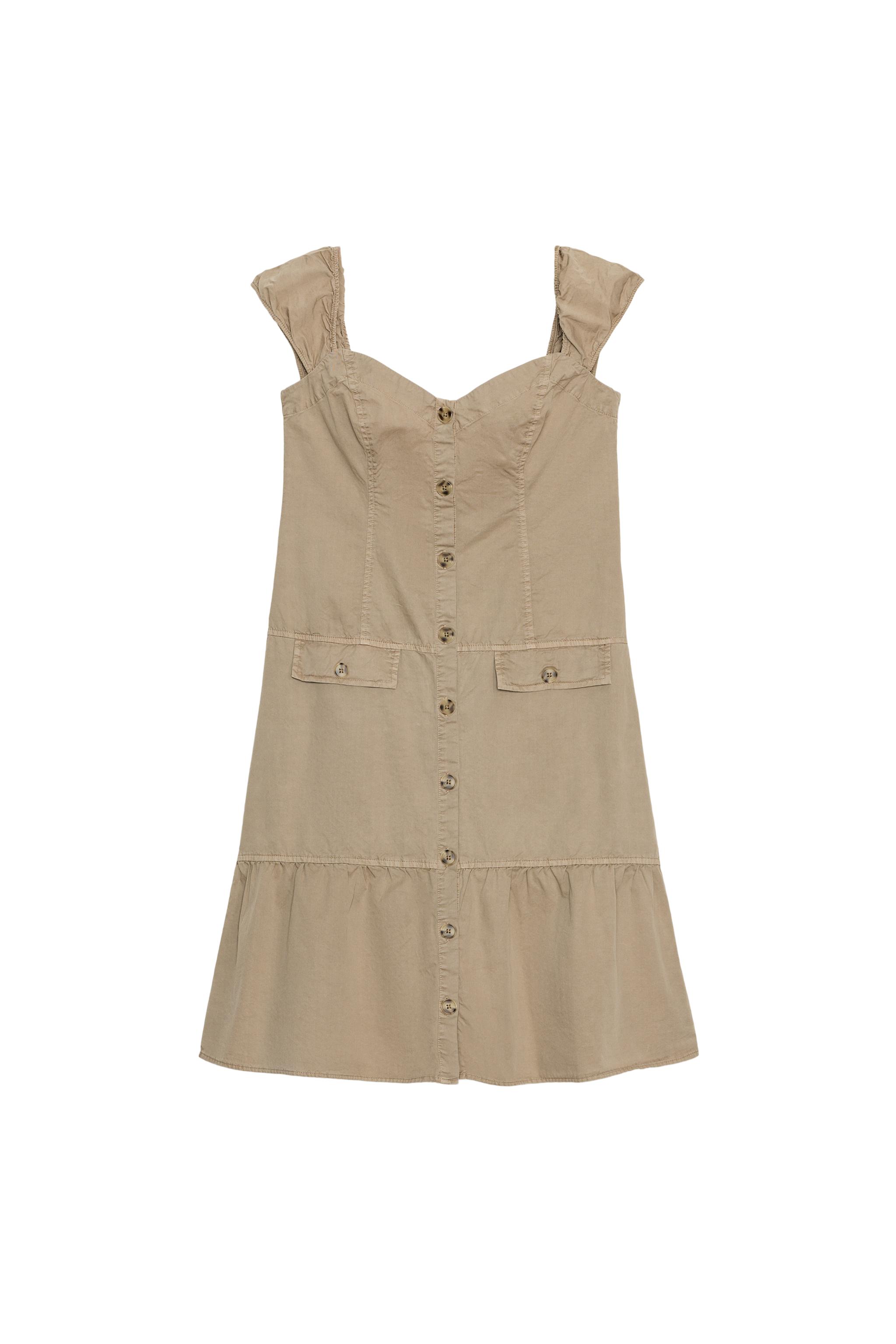 DÜĞMELİ MİDİ ELBİSE