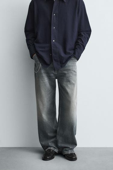 BAGGY FIT JEANS - blå fra Zara