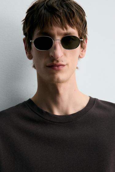 COTTON/LINEN T-SHIRT - Brown by Zara - Image 4