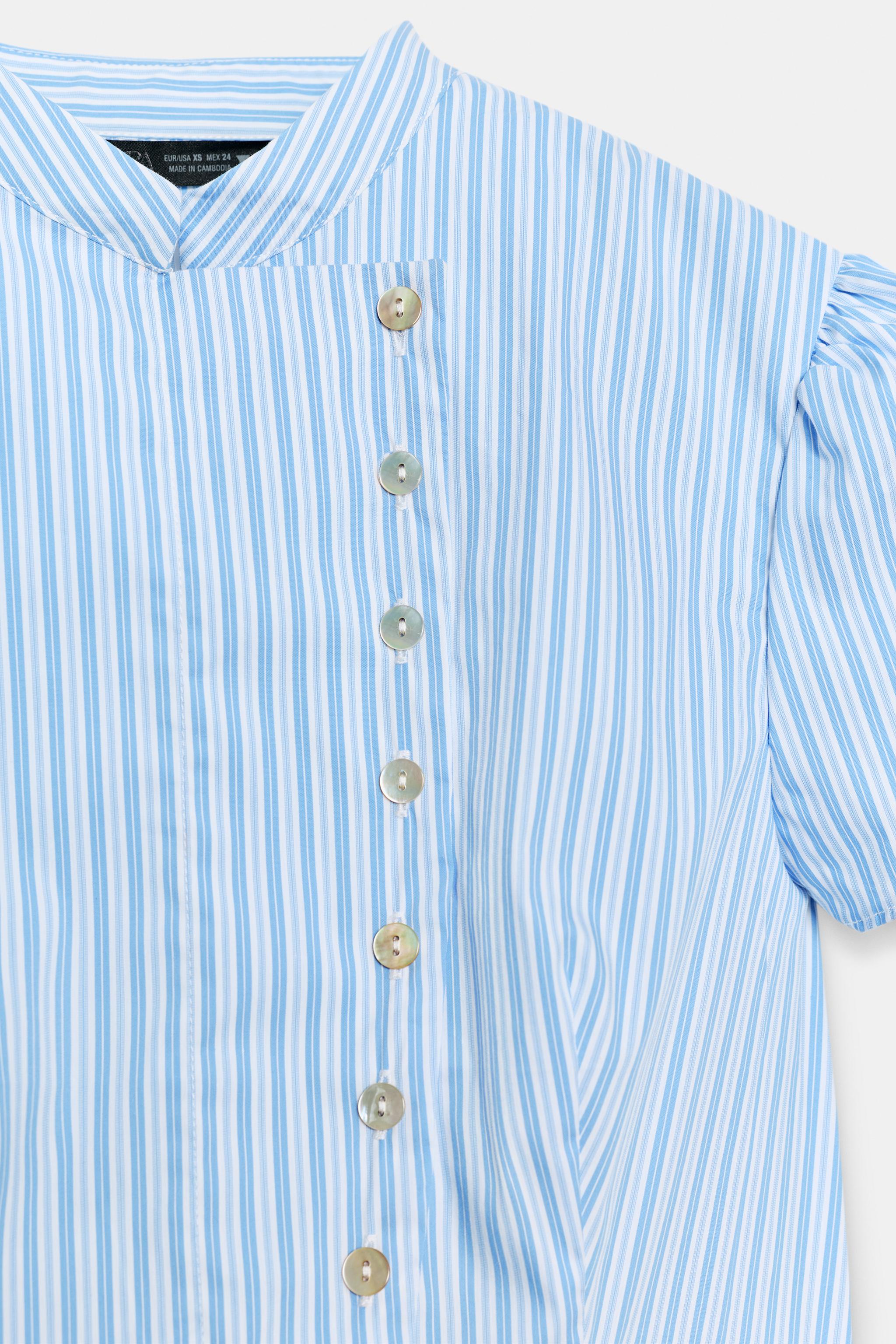 STRIPED BUTTON-UP TOP