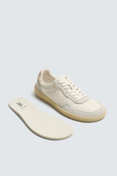 BASKET BAREFOOT EN CUIR - Blanc de Zara - Image 7