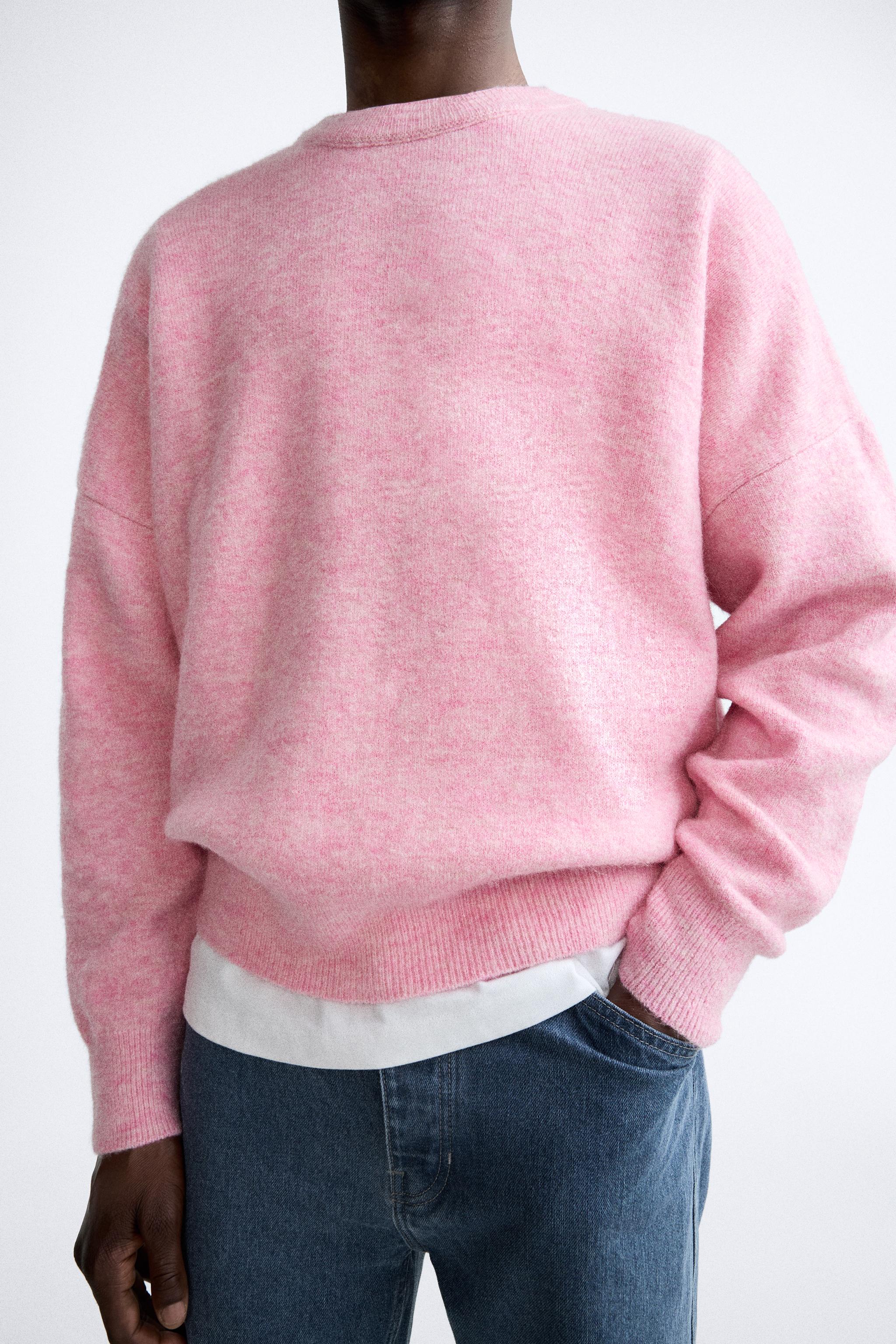 Pink jumper hot sale zara