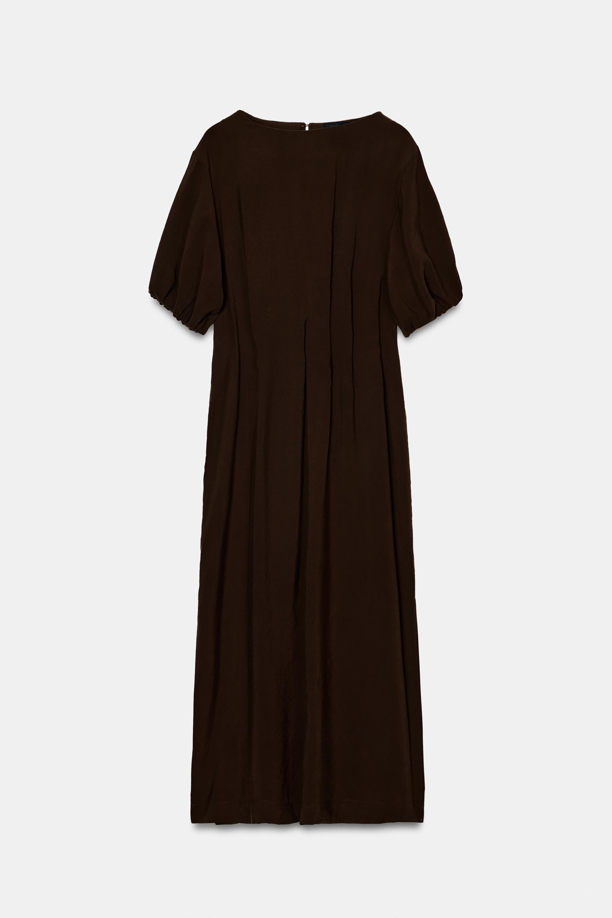 ROBE MI-LONGUE FLUIDE PLIS